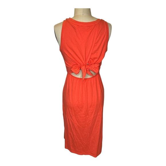 GAP Coral Tie Back W. Opening in the Back Midi Tank Dress With Women's Size S - Picture 2 of 6